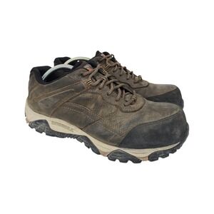 Merrell Shoes Mens 11 W Wide Moab Adventure CF Carbon Fiber Toe Work Boots Brown
